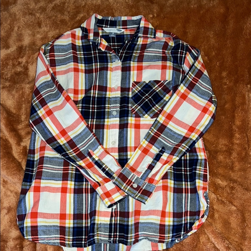 Old Navy Women’s Multicolor Plaid Shirt